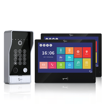 Anjielo 7-inch Smart Monitoring Video Doorbell Intercom System Waterproof Door Entry Intercom  for Villas