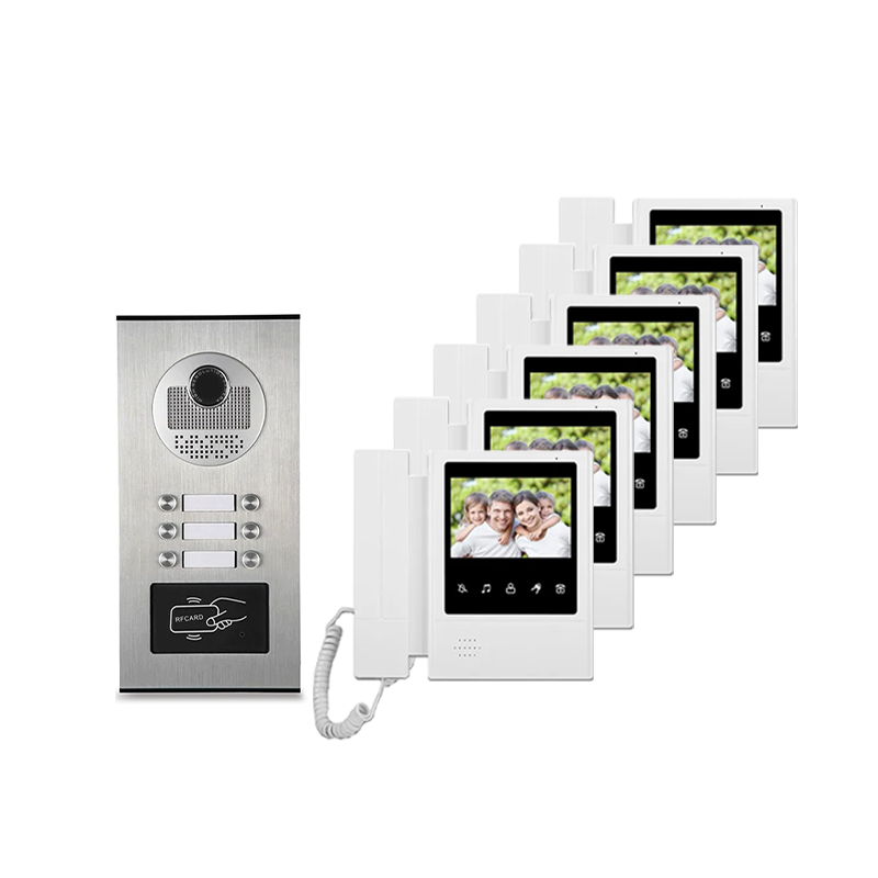 Anjielo Smart Home Indoor and Outdoor Building Video Intercom System with Remote Monitoring Features