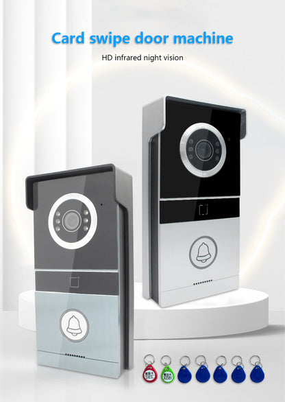 Anjielo Smart Home HD WIFi Video Intercom System Doorbell with RFID Unlock IR Night Vision for Home