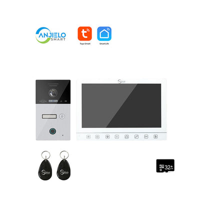 Anjielo Smart Home Tuya Video Intercom For Home WIFI Video Intercom For Apartment 1080P Video Doorphone Call 1/2/3 Floors WIFI Doorbell Camera