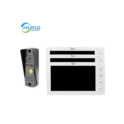 Anjielo Smart Home 2025 New in Series 7 Inch Video Intercom System Outdoor Metal Doorbell Waterproof Cold Resistan Video Door Phone for Home Night Vision Lock Unlock