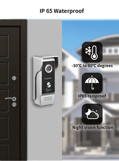 Anjielo Smart 4-wire video intercom door phone, all-weather HD video surveillance with Motion Detection, builds the first intelligent security barrier for families and communities