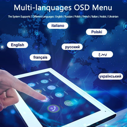 Anjielo Video Intercom System Smart Home 1080P HD Night Vision Doorbell Camera Video Porteiro with 10''Touch Screen Monitor for Home Safety Support Tuya