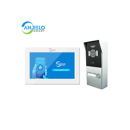 Anjielo Smart Home 2-Wire Video Intercom Doorbell with 7" Touch Screen - Supports Dahua & Hikvision