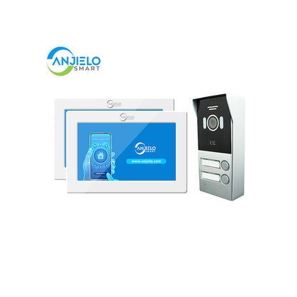 Anjielo Smart Home 2-Wire Video Intercom Doorbell with 7" Touch Screen - Supports Dahua & Hikvision
