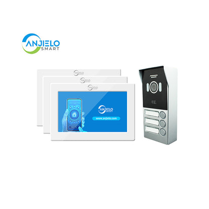 Anjielo Smart Home 2-Wire Video Intercom Doorbell with 7" Touch Screen - Supports Dahua & Hikvision
