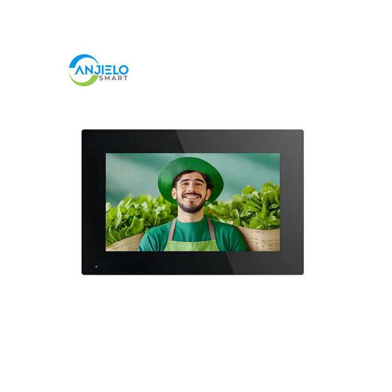 ANJIELO Metal Doorbell Video Intercom for System 10 inch Touch Screen 4in1 Unlock Romote Safety Protection Tuya Smart