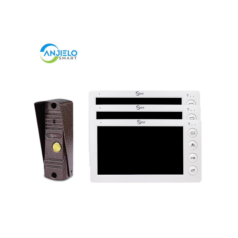 Anjielo Smart Home 2025 New in Series 7 Inch Video Intercom System Outdoor Metal Doorbell Waterproof Cold Resistan Video Door Phone for Home Night Vision Lock Unlock