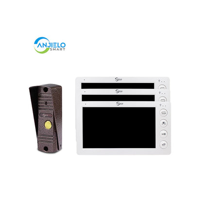 Anjielo Smart Home 2025 New in Series 7 Inch Video Intercom System Outdoor Metal Doorbell Waterproof Cold Resistan Video Door Phone for Home Night Vision Lock Unlock