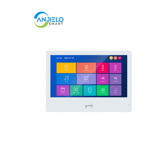 Anjielo Smart Home 10 inch Touch Screen Monitor with unlock button For Video Intercom