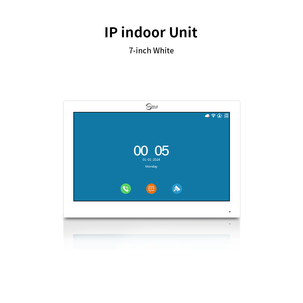 2025New Anjielo Tuya Smart  AI facial recognition building IP video intercom system 5-in-1 Unlock and Connect Multiple Monitors Integrated Solution