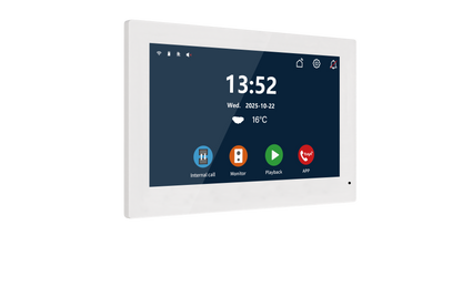 Anjielo Smart Home Tuya 7/10 Inch Video Wifi Intercom Tuya Smart Home video doorbell System 1080P Wide View Angle Wired Doorbell Camera Full Touch Monitor