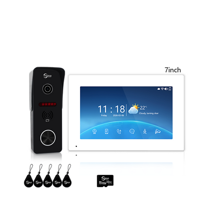 ANJIELO SMART 4-Wire Video Intercom: IP65 waterproof + infrared night vision + motion detection alerts + Tuya remote unlock + digital photo frame/background music – one device for whole-home security and smart living.