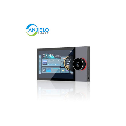 Anjielo Smart Home 10 Inch Wi-Fi & Zigbee Compatible Smart Home Touchscreen Control Panel with Integrated Amplifier and Remote Support ,Support 6 Languages and Google Alexa