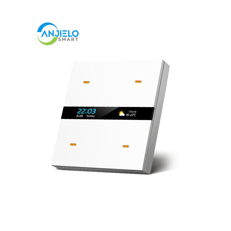 Anjielo Smart Home ZigBee-Compatible Anjielo 4-Way Smart Composite Switch with Body Detection Technology