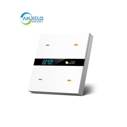 Anjielo Smart Home ZigBee-Compatible Anjielo 4-Way Smart Composite Switch with Body Detection Technology