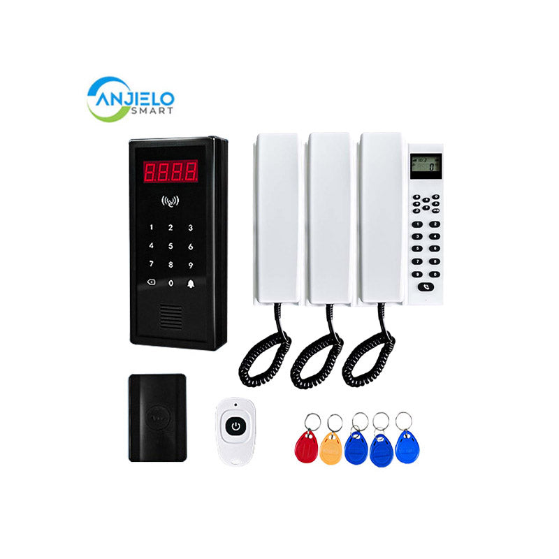 Anjielo Smart Home Wireless Video intercom Systems Freely communicate ,Wireless Unlocking Convenient ,Up to 9999 User