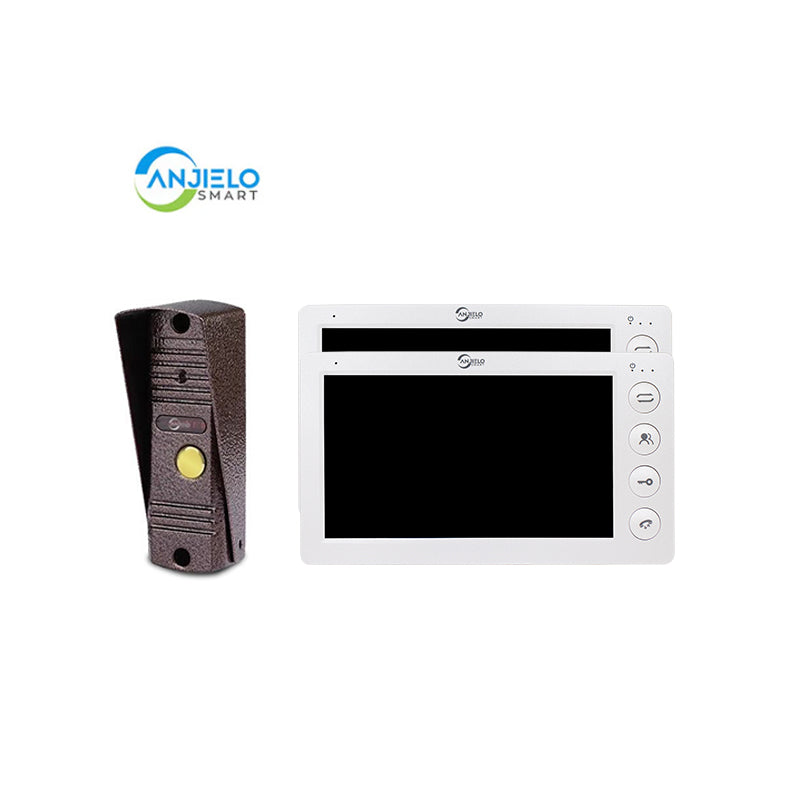 Anjielo Smart Home 2025 New in Series 7 Inch Video Intercom System Outdoor Metal Doorbell Waterproof Cold Resistan Video Door Phone for Home Night Vision Lock Unlock