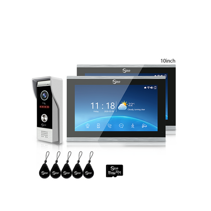 Anjielo 1080P WiFi Smart Video Intercom | Tuya App, 3-in-1 Functions, Remote Unlock & Motion Detection for Home & Apartment
