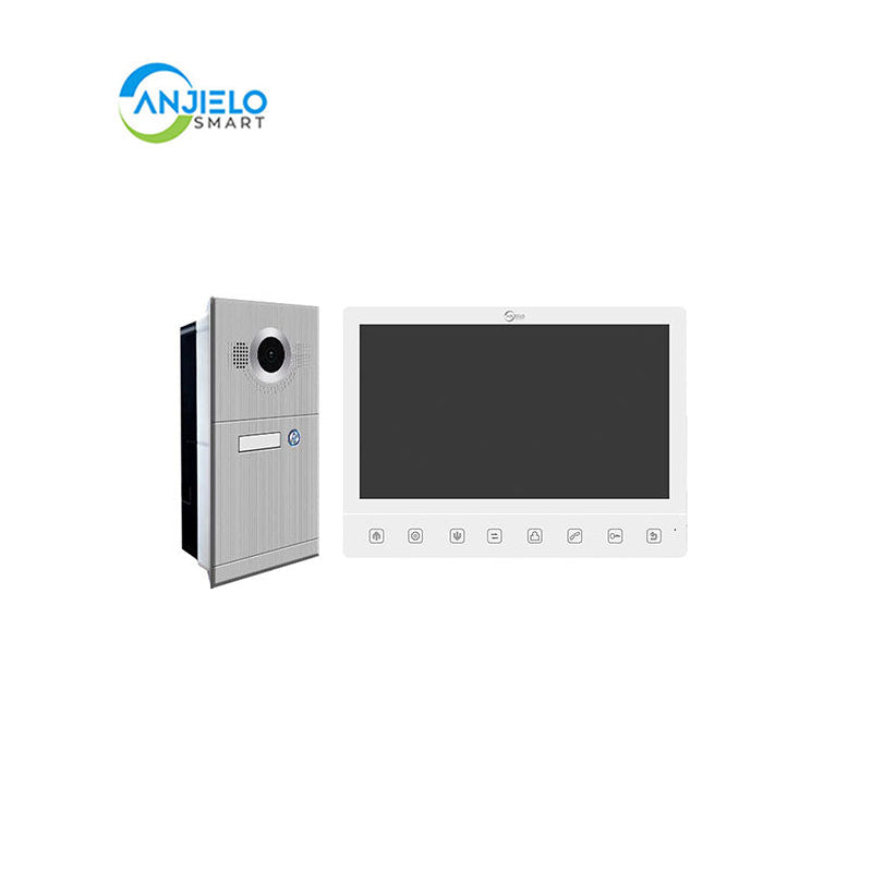 Anjielo 10 inch Tuya Smart Video Intercom Video Interphone Doorbell Camera 1080P AHD WiFi Video Intercom for Home Security