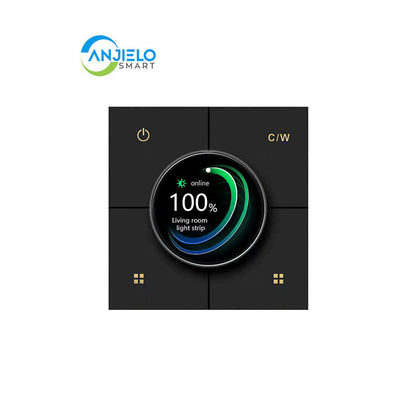 Anjielo Smart Home 4 Switch for Walls with Remote App Control and Dimming Functionality