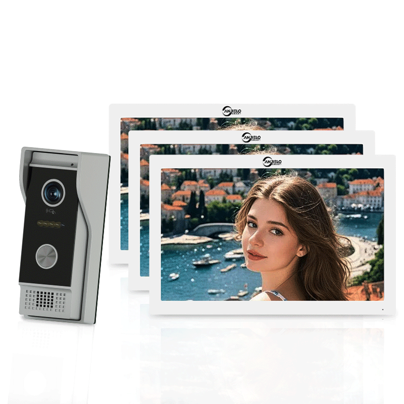 Anjielo Smart Tuya Smart Home 10 Inch WiFi Video Doorbell Intercom with RFID Entry Management System