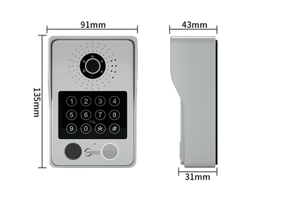Anjielo Newest 4 wire Video Intercom System With Photo Frame Video Doorbell Motion Detection 5 in 1 unlocking Video Doorphone with Infrared Night Vision for Home and Villa