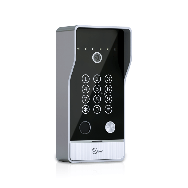 Anjielo Smart Home Large Size FHD 1080P Tuya Smart WiF Video Door phone Doorbell Camera with RFID Card unlcok Fingerprint and Passcode unlock for the Apartment Intercom System for Home Villa