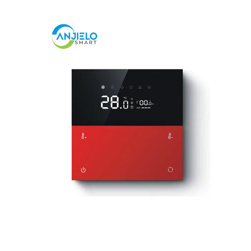 Anjielo Smart Home Tuya Zigbee Smart Electric Heater Thermostat 4-Way Fixed Temperature Wall Switch Three-in-One Thermal Smart Life