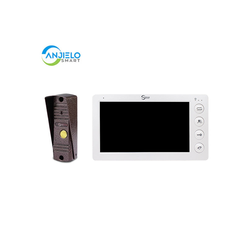 Anjielo Smart Home 2025 New in Series 7 Inch Video Intercom System Outdoor Metal Doorbell Waterproof Cold Resistan Video Door Phone for Home Night Vision Lock Unlock
