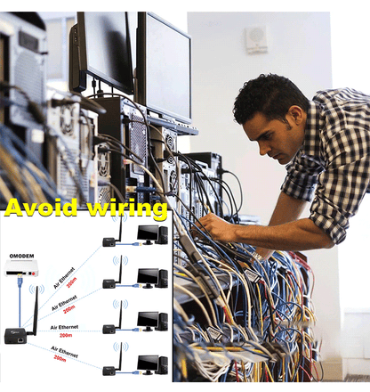 Anjielo Smart Home 2025 New WIFI HaLow Bridge Type-C Interfacfast 1 KM for Speed Strong Penetration More Stable Network Use