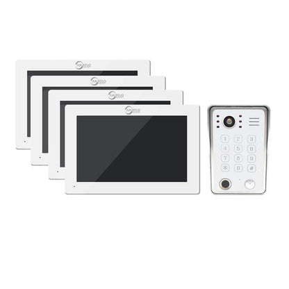 Anjielo Smart Wifi Doorbell Cam Video Intercom System by Tuya - 1080p HD Security and Multiple Unlock Options Including RFID Cards