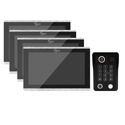 Anjielo Smart Wifi Doorbell Cam Video Intercom System by Tuya - 1080p HD Security and Multiple Unlock Options Including RFID Cards