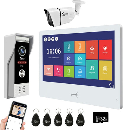 ANJIELO Smart Home Wires Video Intercom System- WiFi with Motion Detection Adjustable Detection Area