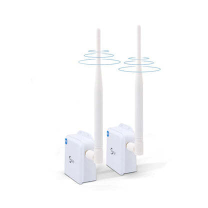 Anjielo Smart Home 2-Pack Wi-Fi HaLow Outdoor Kit 1KM Bridge for IP Camera Surveillance and IoT Connectivity