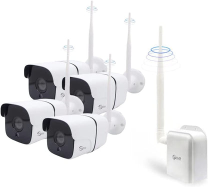 Anjielo Smart Home Security 2MP Tuya IP Camera with Wi-Fi Connectivity & Extended Night Vision up to 1000m