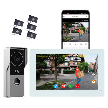 Anjielo Smart Home WiFi Smart Doorphone System by Anjielo Smart 2-Wire Installation with High Definition 1080P Camera and Large 10” Display