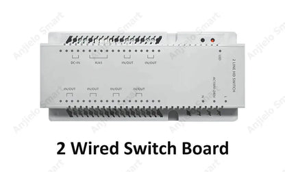 Anjielo Smart Home Tuya 7-inch Wired Doorbell with Touchscreen Display - Supports IP Cameras & Card Unlocking