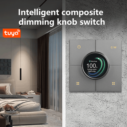 Anjielo Smart Home 4 Switch for Walls with Remote App Control and Dimming Functionality