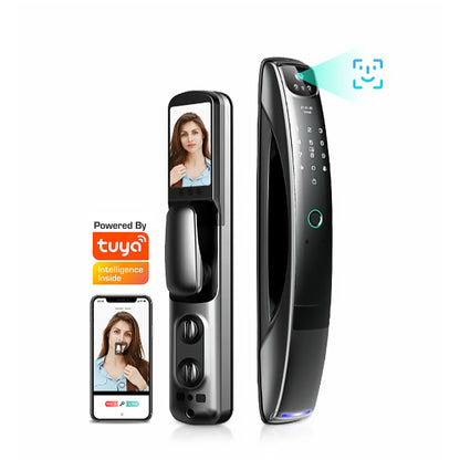 Anjielo Smart Home Tuya App Compatible AnjieloSmart WiFi Security Door Lock - Face & Fingerprint Recognized Smart Lock System