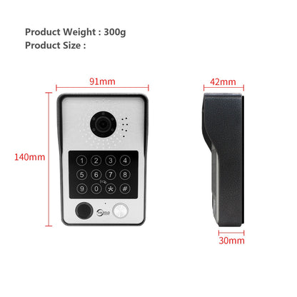 Anjielo Smart Home Multi-Featured Anjielo Security Doorbell Integrated Lock & Wide Angle IR LED Camera for Clear Daytime and Night Views