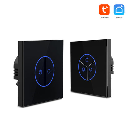 Anjielo Smart Home Tuya WiFi Smart Wall Switch 1/2/3 Gang Touch intelligent Touch Sensor LED Light Switches Smart Home