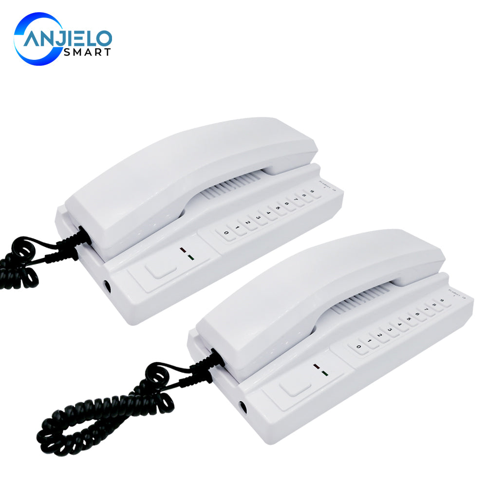 Anjielo 2.4GHz Wireless Audio Intercom System Access Door Phones Home Door Phones Residential Wireless Intercom System for Home Intercoms