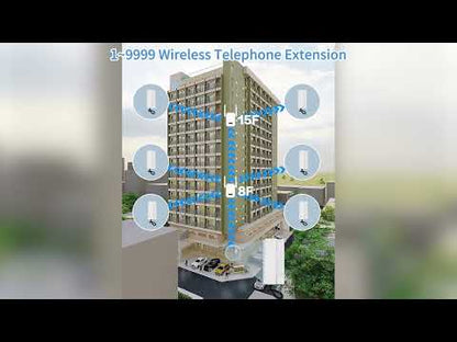 Anjielo 2.4GHz Wireless Audio Intercom System Access Door Phones Home Door Phones Residential Wireless Intercom System for Home Intercoms