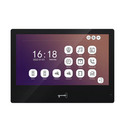 Anjielo Smart Home 10 inch Touch Screen Monitor with unlock button For Video Intercom