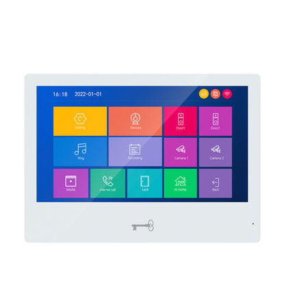 Anjielo Smart Home 10 inch Touch Screen Monitor with unlock button For Video Intercom