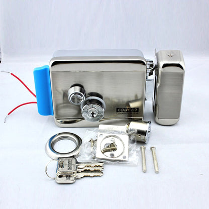 Anjielo Smart Door Lock Stainless Steel Electronic Control Lock Electric Gate Door Lock support Video Doorphone Intercom System