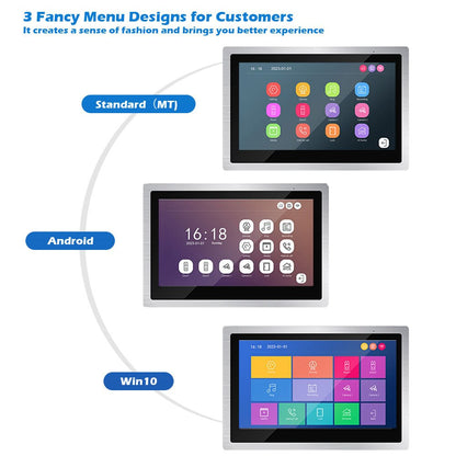 Anjielo Tuya DVR 1080P smart home Doorbell 10 inch Video Intercoms For Control System WiFi Video 4 independent screens IP doorbell