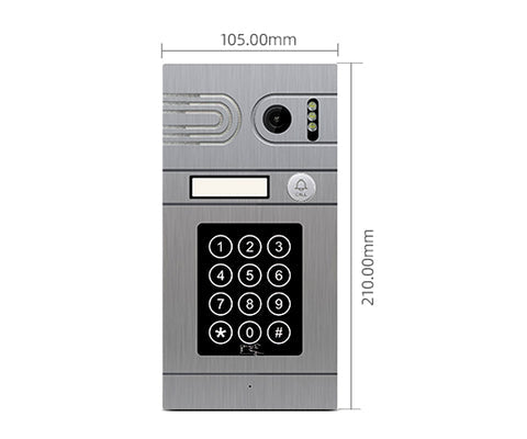 AnjieloSmart 7 inch 1080P WiFi Video Doorbell Camera Tuya Smart Home Video Intercom with Night Vision Motion Detection Camera for Home Security