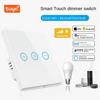 Anjielo Smart Home Dimmer Switch Alexa Voice Control APP Remote Control Wifi Switch Touch Smart Home Automation